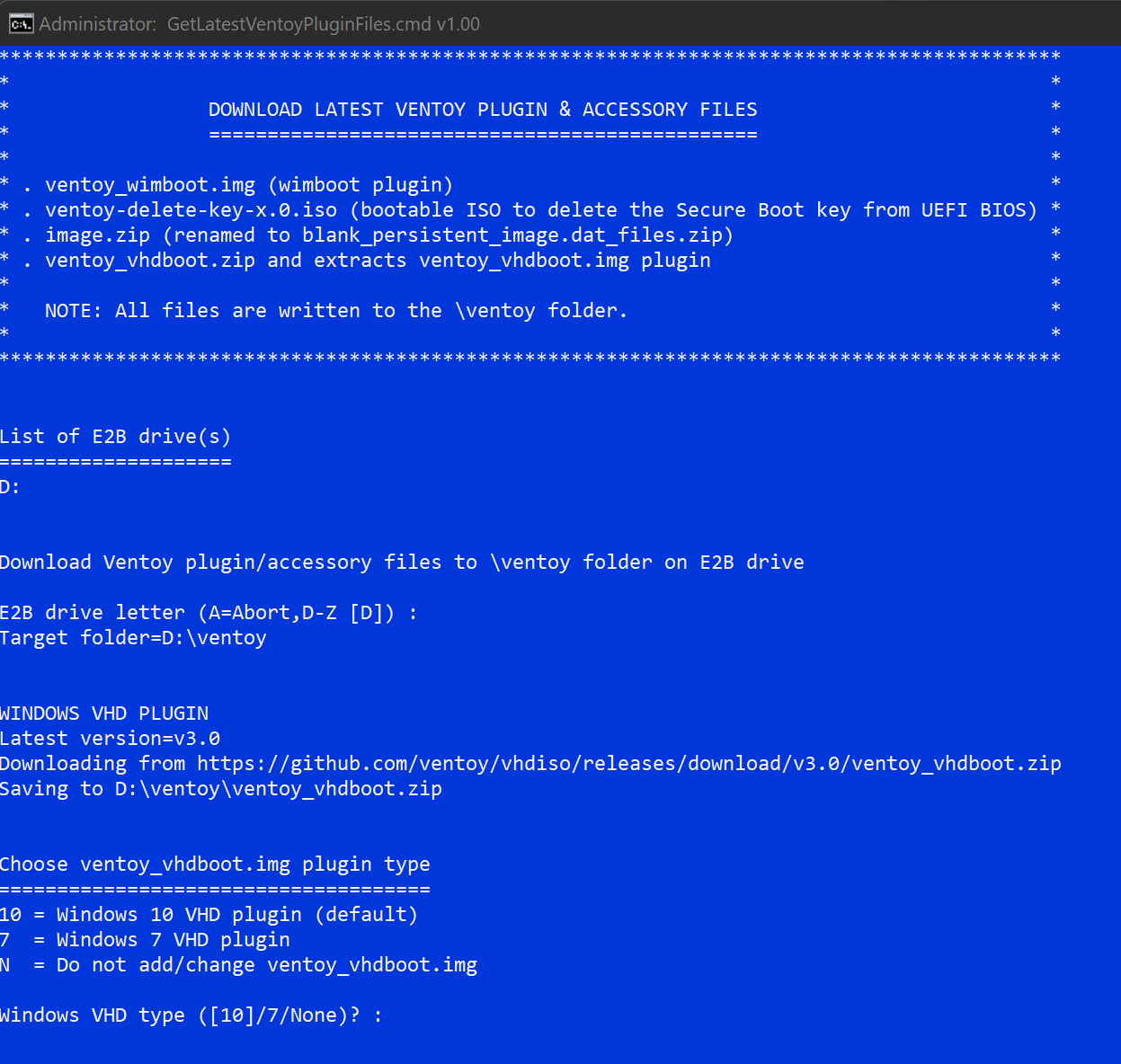 Press enter to choose ventoy_vhdboot.img plugin type